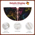 thumbnail image 5 of Bingfone Christmas Tree Skirt Mat Christmas Decoration Interior 48"-Butterfly, 5 of 8