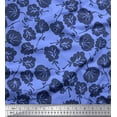 thumbnail image 1 of Soimoi Poly Georgette Fabric Artistic Floral Print Fabric by Yard 52 Inch Wide, 1 of 5