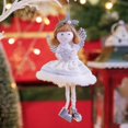 thumbnail image 4 of Ángel de muñecos de peluche de Navidad, adornos colgantes de árbol de Navidad para el hogar, suministros de decoración de Año Nuevo, regalos para niños, 2024, 4 of 6