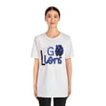 thumbnail image 3 of Unisex Jersey Short Sleeve Tee Go Lions Blue Tshirt, 3 of 12