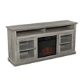 thumbnail image 4 of Kingway Furniture Mokhoya 60" Media Console  With 23" Fireplace In Gray Wash, 4 of 5