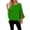 Green, variant on Sheghy Tops for Women Solid Ruffle 3/4 Sleeve Round Neck Summer Blouse Black S