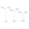 thumbnail image 1 of ziyahi 3x Iron T Bar Earring Necklace Jewelry Display Stand Rack White-Leave, 1 of 9