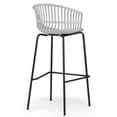 thumbnail image 6 of Berkeley Beige Upholstered Fabric Bar Stool with Natural Wood Accent Legs, 6 of 6