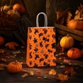 thumbnail image 5 of Halloween Candy Bags, Halloween Trick Or Treat Bags, Paper Gift Bags with Handles, Halloween Party Favors for Student, 12 Pack 8X6X3 Inch Orange Halloween Paper Sacks with Ghost,, 5 of 5