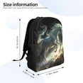 thumbnail image 4 of Cauagu Space White Horse Print Backpacks,Travel Daypack Casual Laptop Backpack Bookbag Fits 15 Inch Computer for Men Women, 4 of 8
