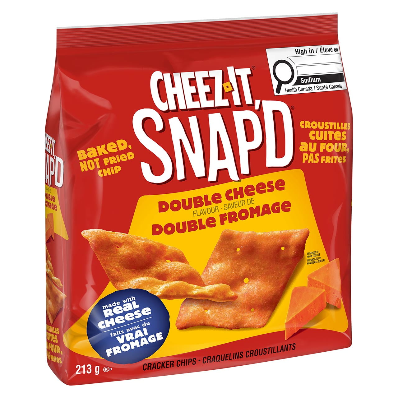 Cheez-It SNAP’d* Double Cheese Flavour Crackers 213 g, 213g