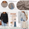 thumbnail image 3 of SUNBS Long Sleeve Shirts for Women Crewneck Sweatshirt Casual Pullover Ladies Tops and Blouses, 3 of 7