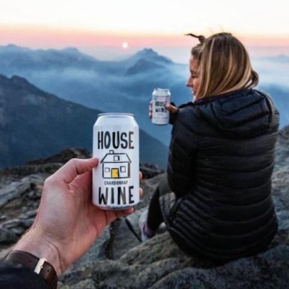 House Wine Chardonnay White Wine, 355 ml Can, 14% ABV
