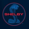 thumbnail image 2 of Wild Bobby, Shelby Cobra USA Logo Emblem Powered by Ford Motors, Cars and Trucks, Front and Back Unisex Crewneck Graphic Sweatshirt, Navy, XX-Large, 2 of 4