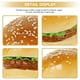 thumbnail image 5 of BRIGHTFUFU 2 piezas de simulación de hamburguesa falsa, modelo de hamburguesa artificial para exhibición, modelo de pan artificial, 5 of 7