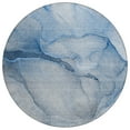 thumbnail image 2 of Addison Rugs Chantille Indoor/Outdoor Transitional Watercolors Blue Washable Round Rug, 8' x 8', 2 of 6
