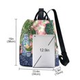 thumbnail image 3 of FORMRS Women's Travel Backpack Purse Anti-Theft Hidden Pockets Casual Shoulder Bag, Floral Vase, 3 of 7