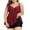 Red, variant on Summer Savings Clearance! Edvintorg Plus Size Two Piece Swim Tankini With Boyshorts For Women Swimsuits Solid Color Flowy Bathing Suits Athletic Swimwear