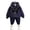 Blue, variant on Esaierr Kids Pullover Hoodies Sweatpants 2PCS Outfit Set for Baby Fleece Sweatshirt Jogger Pants Comfortable Thickened Clothes for Toddler Boys for 1-6Y