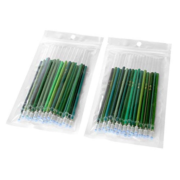OfficeGoods Green Gel Pen REFILLS 2 SETS Included each with 24 Colors