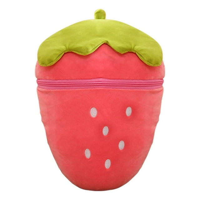 Juguetes de piscina, juguetes para bebés, juguetes para niños pequeños. Conejito de Pascua de peluche, lindo y transformable en muñeco de frutas. Muñeco de peluche de fresa.