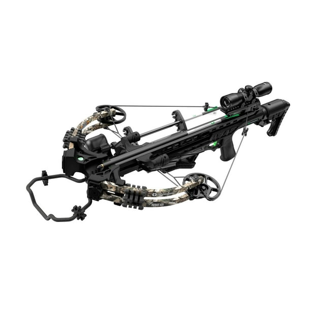 CenterPoint Patriot 425 Crossbow Package, 425 FPS, Camo, Cranking