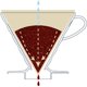 thumbnail image 5 of Hario V60 - Goteador de café de plástico, tamaño 02, rojo, 5 of 5