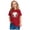 Red, variant on FamilyThread Toddler Girls Boys Fashionable Short Sleeve Cotton T-Shirt Baseball Print Summer Tops Crew Neck Casual Daily Shirt For 3-9Y