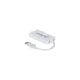thumbnail image 2 of Manhattan USB-A 3-Port Hub with Gigabit Ethernet Adapter, 3x USB-A Ports, 5 Gbps (USB 3.2 Gen1 aka USB 3.0), 1x Ethernet 10/100/1000Mbps network, RJ45, SuperSpeed USB, White, Three Year Warranty, Blister - Hub - 3 x SuperSpeed USB 3.0 + 1 x 10/100/1000 - desktop, 2 of 5