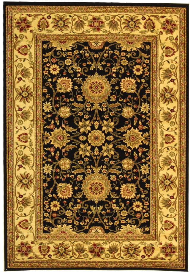 Safavieh Lyndhurst Victoria Floral Area Rug, Black/Ivory, 6' x 8'