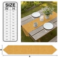 thumbnail image 3 of Amber Table Runner Linen Burlap Table Runner 60 Inches Long Farmhouse Vintage Amber Solid Color Modern Dresser Scarves for Kitchen Island Coffee Dining Room Party Wedding Holiday Decor 13"x60", 3 of 8