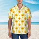 thumbnail image 2 of Fotbe Ducky Cartoon Camisa Hawaiana para Hombre Unisex – Camisa Casual de Verano con Botones de Manga Corta de Algodón y Lino,3X-Large, 2 of 7