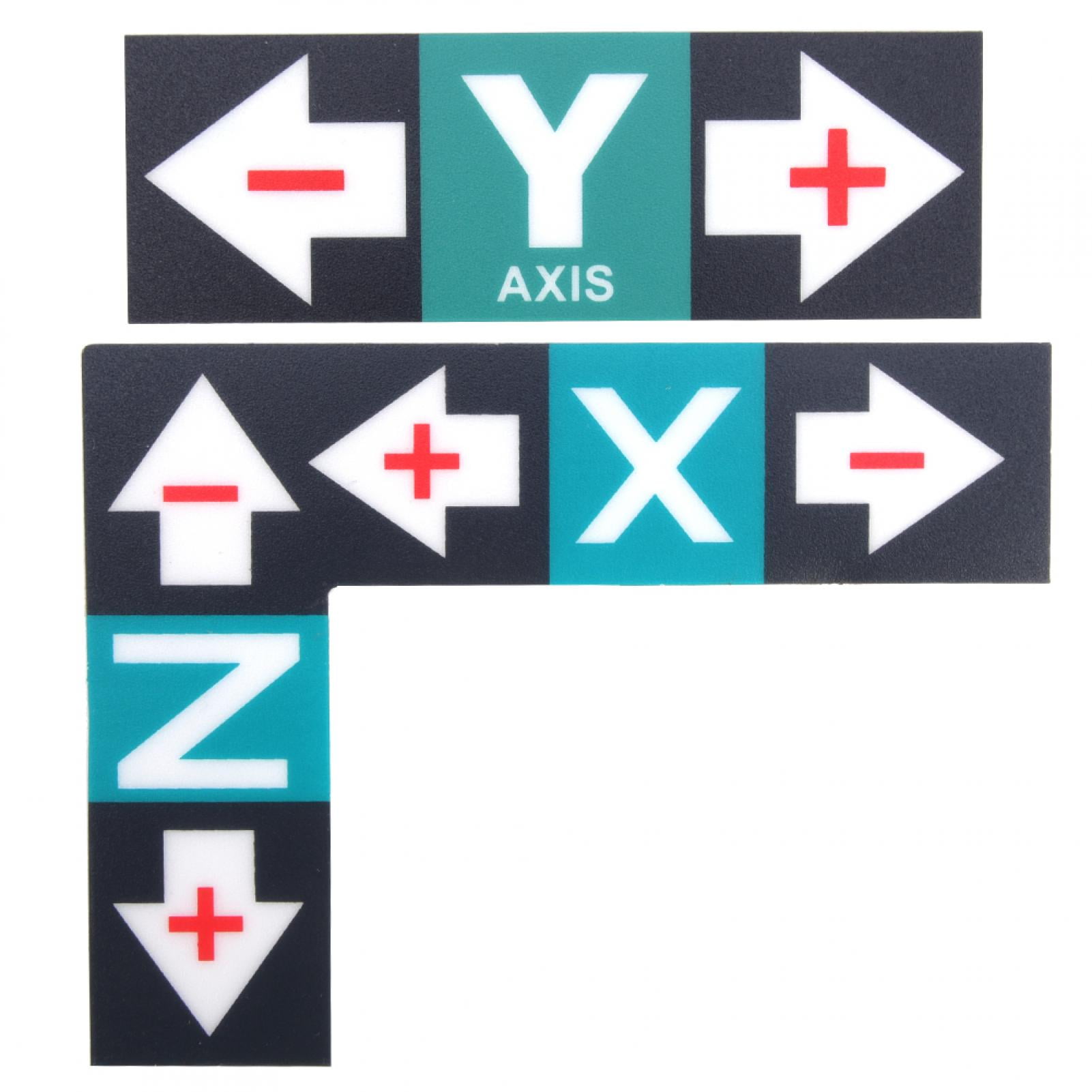 1 Set Label Sticker Plastic XYZ Marker Operation Instruction for