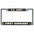 thumbnail image 1 of U.S. Army First Sergeant Photo License Plate Frame  Free Screw Caps with this Frame, 1 of 2