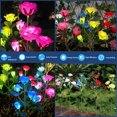thumbnail image 4 of Luces solares de jardín al aire libre, paquete de 2 rosas, flores, luces decorativas para jardín, césped, Patio, pasarela navideña, 4 of 7