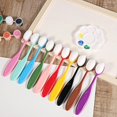 thumbnail image 2 of 10 PCS Colored Ink Blending Brushes for Card Making, Craft Inks Brush Set Blendings Tools with Color Coded Handle Stamping Stencil Drawing, 2 of 6