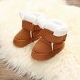 thumbnail image 3 of Newborn Baby Winter Snow Boots Crib Shoes Infants Soft Sole Plush Booties First Walker 0-18M, 3 of 8
