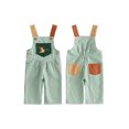 thumbnail image 2 of RUINIXCW Toddler Baby Boy Striped Jumpsuits Embroidery Sleeveless Overall Pants, 2 of 8