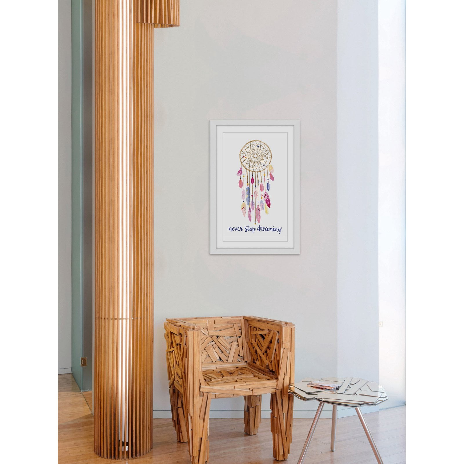 Marmont Hill "Dreamcatcher" By Molly Rosner Framed Painting Art Print, 24.0" x 1.5"