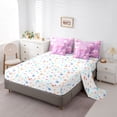 thumbnail image 5 of Feelyou Fashion Cartoon Bow Bedding Comforter Set 7pcs, Fairy Princess Full Bedding Set, 5 of 8