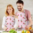 thumbnail image 3 of Pioneer Flower Floral Print Pattern Apron-Garden Aprons for Women with Pockets-Cotton Linen Waterproof Kitchen Cooking Gardening Aprons Adjustable for Kitchen,Cooking,BBQ and Salon 33x27 Inch, 3 of 7