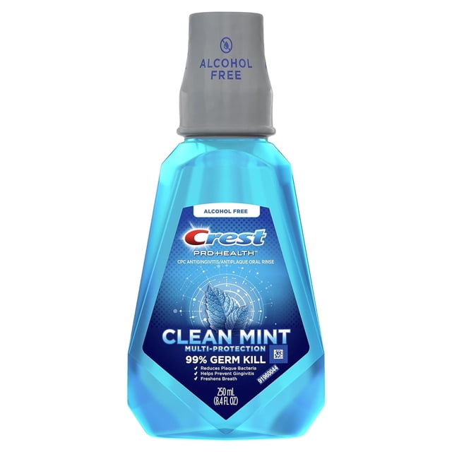 Crest Pro-Health Multi-Protección CPC Antigingivitis/Antiplaca Enjuague Bucal Menta Limpia 8.4Oz