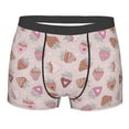 thumbnail image 5 of Uemuo Strawberry Cake Pattern Men's Boxer Briefs,Trunk Anti-Chafing,Comfortable, Durable, and Stylish Underwear-X-Large, 5 of 9