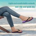 thumbnail image 4 of Unisex Comfort Flip Flops Summer Thong Sandals Non Slip Soles Flip Flop for Beach, Pool, and Daily Wear Purple Stars and Hearts XL, 4 of 8