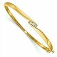 thumbnail image 3 of Forever Jewels 2 Ct Round Cut Moissanite Women Bangle Bracelet 14K Yellow Gold Plated, 3 of 5
