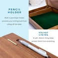 thumbnail image 3 of Schoolhouse Lap Desk with Storage Compartments - Acacia Wood - Natural - Style No. 45076, 3 of 14