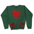 thumbnail image 2 of Xixinqiwan Valentine's Day Long Sleeve Shirts,Women Love Heart Valentines Day Sweatshirts Raglan Pullover Tops Long Sleeve Shirt, 2 of 5