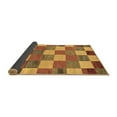 thumbnail image 2 of Ahgly Company Indoor Square Checkered Brown Modern Area Rugs, 5' Square, 2 of 4