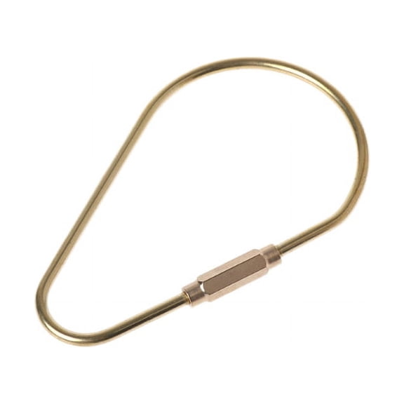 CANKER Outdoor Brass Carabiner Keychain Hiking Camping Hang Hook Buckle Car Key Ring