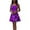 Purple, variant on HNMKIU Stylish Backless Strappy Dress for Women Elegant Sleeveless Party Attire Gold,M