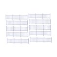 thumbnail image 4 of 10 Pieces Model Building Railing Mini Fence Model Train Railroad Fence Set White ABS Material for DIY Craft Hobbyists, 4 of 9
