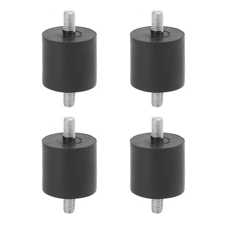 

4Pcs Rubber Shock Absorber Foot Pad Mute AntiVibration ScrewType Buffer for Air Compressors(M6 )