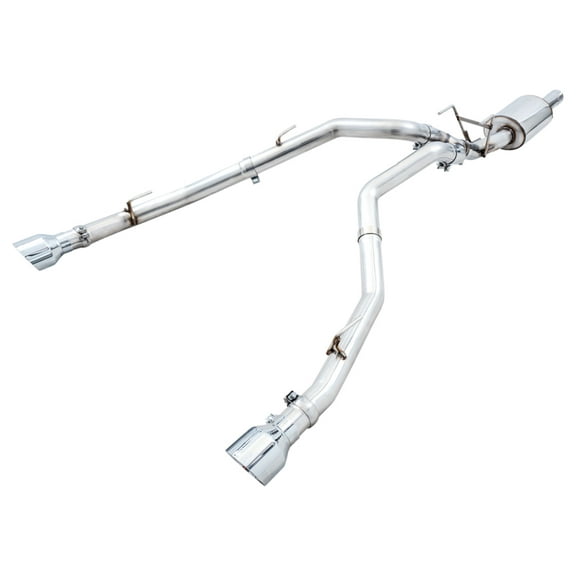 AWE Tuning 09-18 Ram 1500 5.7L Dual Rear Exit Cat-Back Exhaust with Chrome Silver Tips