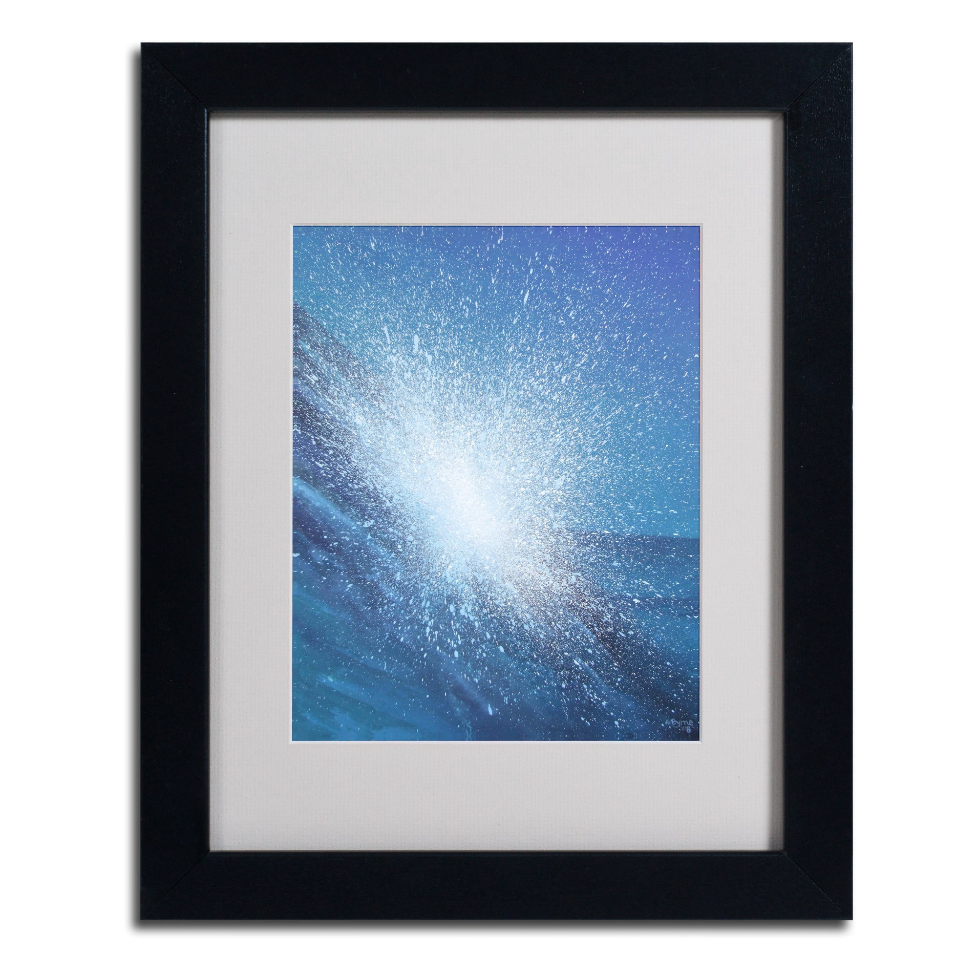 Trademark Fine Art "Sea Picture VI, 2008" Matted Framed Art by Alan Byrne, Wood Frame